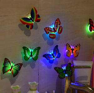 10Pcs 3D Wall Stickers Butterfly LED Lights Wall Stickers Home Decor home decor living room vinilos paredes - TIKITAKA Accessories 