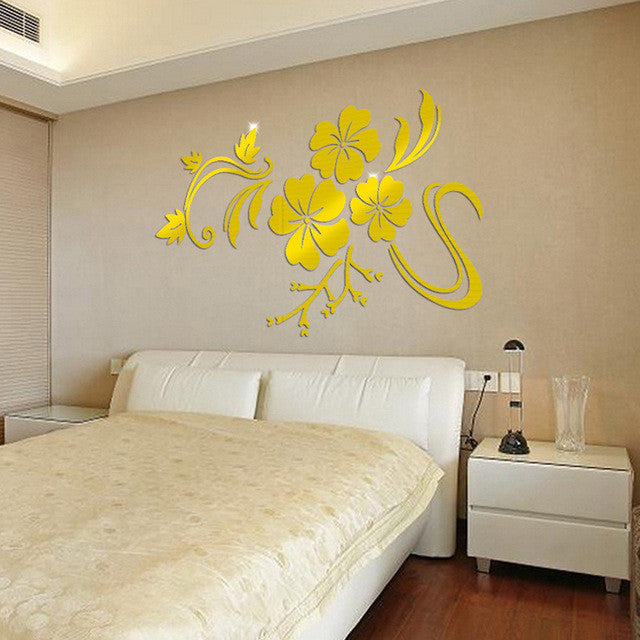 3d Mirror Mural Decal wall stickers room decorations wall art mirror wall stickers adesivo de parede - TIKITAKA Accessories 