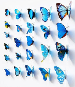 Fashion Room Decorations 3D Butterfly Sticker Art Design Decal Wall Stickers Home Decor - TIKITAKA Accessories 